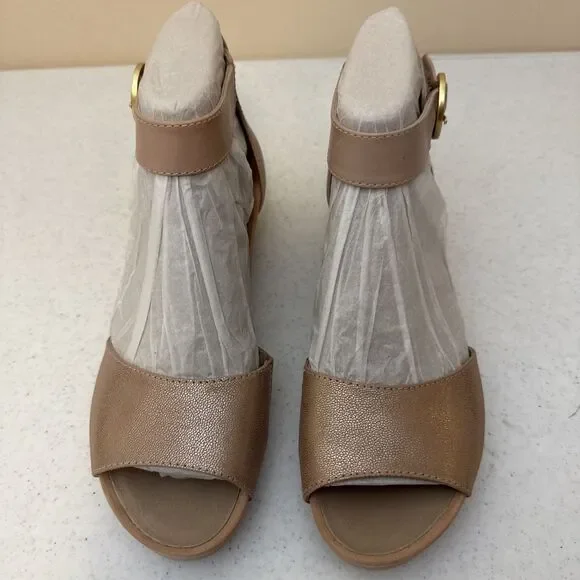 Earth Origins Womens Hera Sandals Pink Metallic Eco Calf Size 10 - Picture 2 of 16